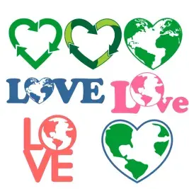 Earth Day Love Svg Cuttable Designs