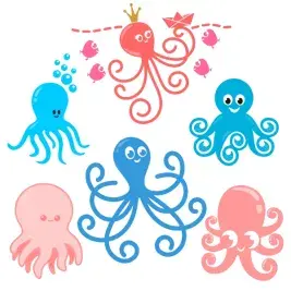 Octopus Sea Cuttable Designs