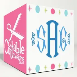 Hampton Monogram Cuttable Font