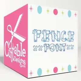 Backyard Fence SVG Cuttable Fonts