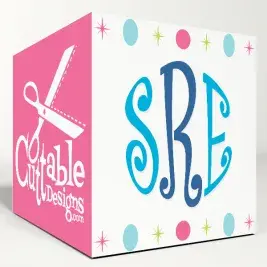 Curlz Round Circle SVG Cuttable Fonts