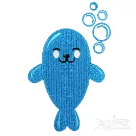 Seal Cute Embroidery Design