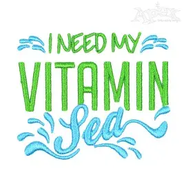 Vitamin Sea Embroidery Designs