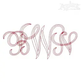 Sydney Bean Monogram Embroidery Fonts