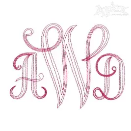 Watkins Bean Embroidery Fonts