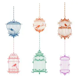 Bird Cage SVG Cuttable Designs