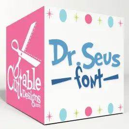 Dr Seus SVG Cuttable Fonts