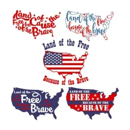 LAND of FREE SVG Cuttable Designs