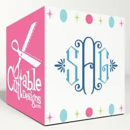 Brigitte Monogram SVG Cuttable Fonts
