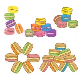 Macaron Cookie SVG Cuttable Designs