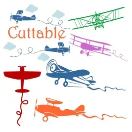 Airplane SVG Cuttable Designs