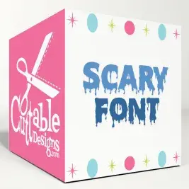 Scary SVG Cuttable Fonts
