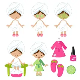 Spa Party SVG Cuttable Designs
