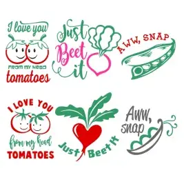 Tomato SVG Cuttable Designs