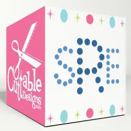 Dot Alphabet SVG Cuttable Fonts