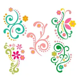 Flourish Flowers SVG Cuttable Designs