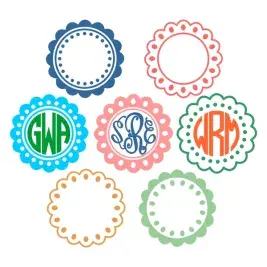 Flowers SVG Cuttable Frames