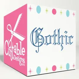 Gothic SVG Cuttable Fonts