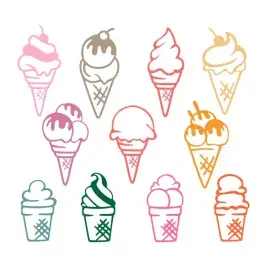 Ice Cream SVG Cuttable Designs