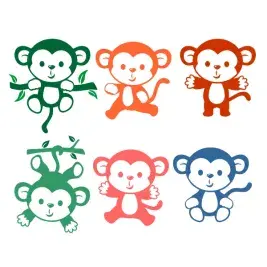 Little Monkey SVG Cuttable Designs