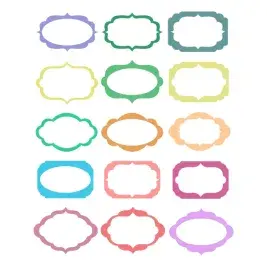 Scallop Square SVG Cuttable Designs