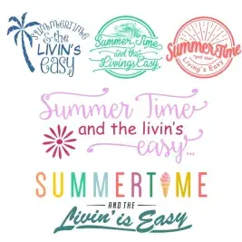 Summer Time SVG Cuttable Designs