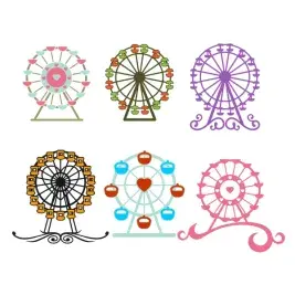 Ferris Wheel SVG Cuttable Designs