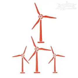 Wind Mill Embroidery Designs