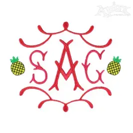 Pineapple Embroidery Designs