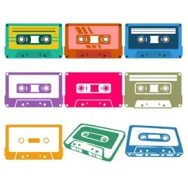 Cassette Tapes SVG Cuttable Designs