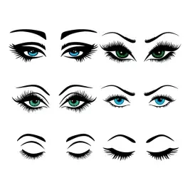 Eye lashes SVG Cuttable Designs