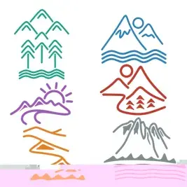 Mountain Pack SVG Cuttable Designs