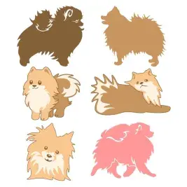 Pomeranian SVG Cuttable Designs