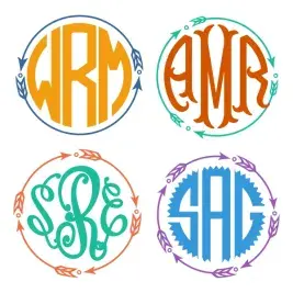Round Arrow SVG Cuttable Frames