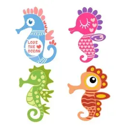 SeaHorse SVG Cuttable Designs