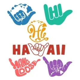 Hawaii Pack SVG Cuttable Designs