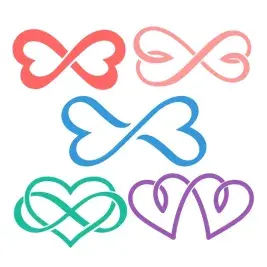 Infinity Heart SVG Cuttable Designs