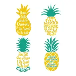 Pineapple SVG Cuttable Designs