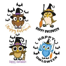 Halloween Owl SVG Cuttable Designs