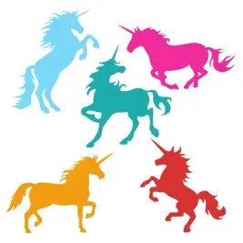 Unicorns SVG Cuttable Designs