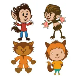 Wolfman Cute SVG Cuttable Designs