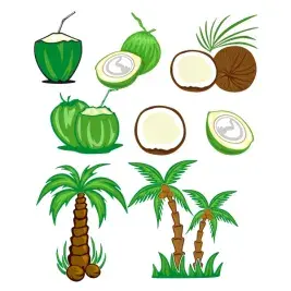 Coconut Tree SVG Cuttable Designs