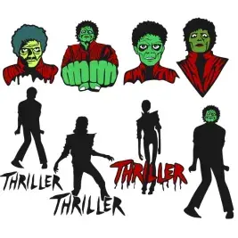 Halloween Thriller SVG Cuttable Designs