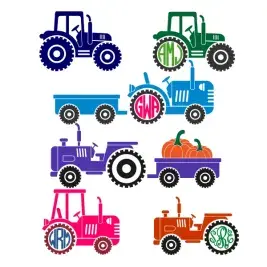 Tractor Pack SVG Cuttable Designs