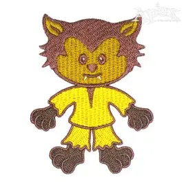 Cute Wolfman Embroidery Designs