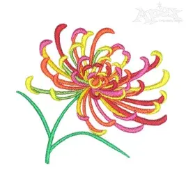 Papyrus Flower Embroidery Designs