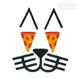 Cat Face Embroidery Designs