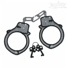 Handcuffs Embroidery Designs