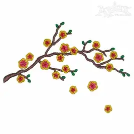 Cherry Blossom Embroidery Designs