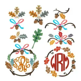 Acorn Pack SVG Cuttable Designs